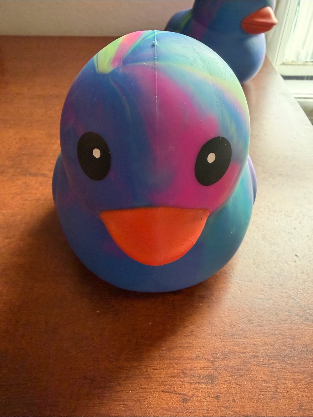 Colorful Tie-Dye Duck Squeezy
